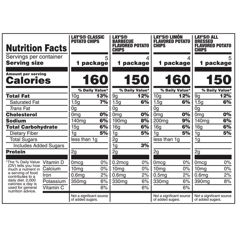 Lay's FIFA Mix Multipack Snack Chips 18 oz 18 count