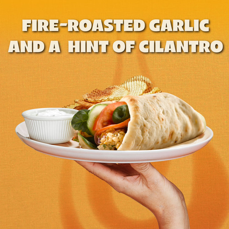 Stonefire® Roasted Garlic Naan Bread, Soft Authentic Flatbread for Dipping & Pizza, 8.8 oz, 2 Count