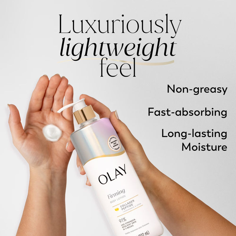 Olay Firming Body Lotion, Hydrating, Collagen, Pump 17 fl oz