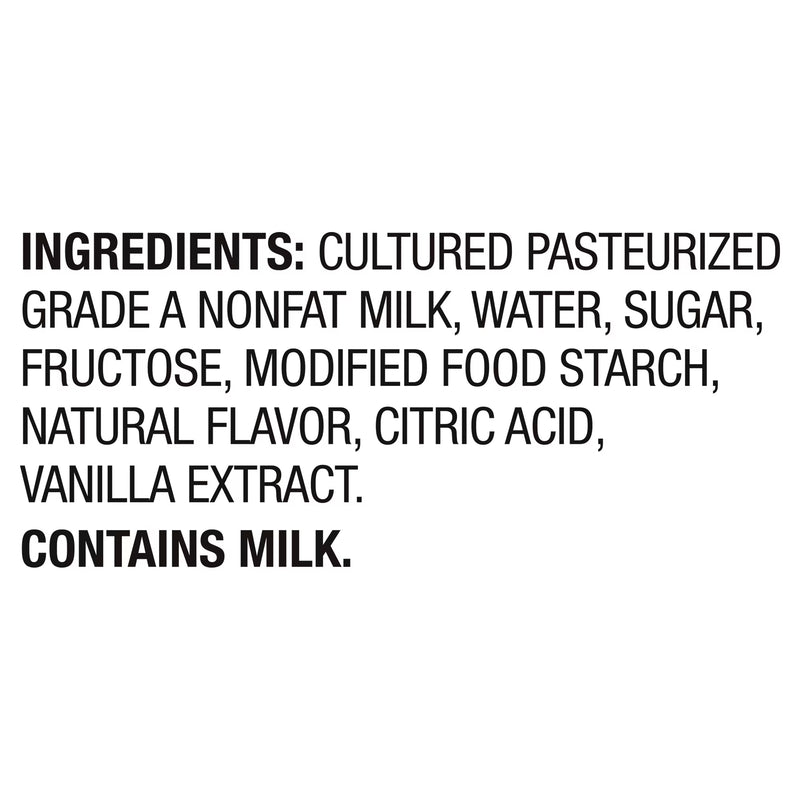 Great Value Vanilla Nonfat Greek Yogurt, 32 oz TubGreat Value Vanilla Nonfat Greek Yogurt, 32 oz Tub
