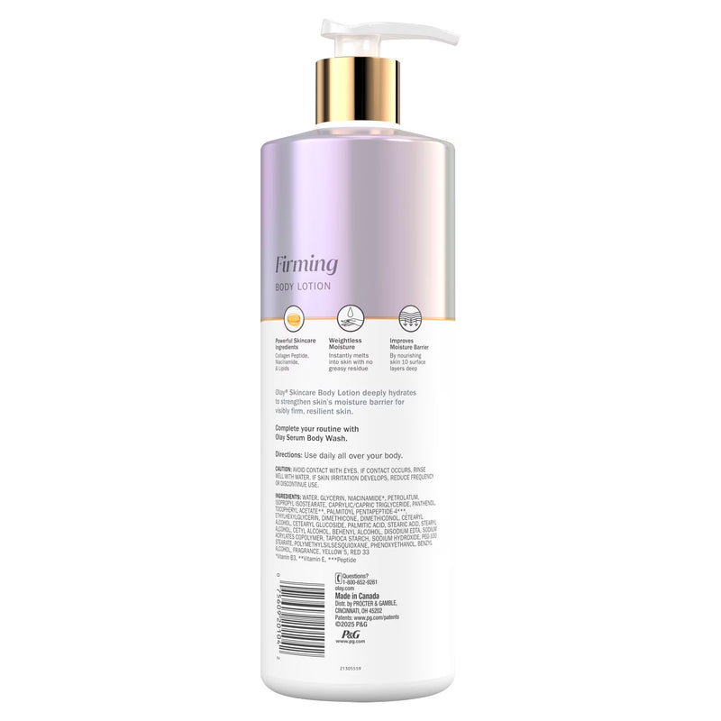 Olay Firming Body Lotion, Hydrating, Collagen, Pump 17 fl oz
