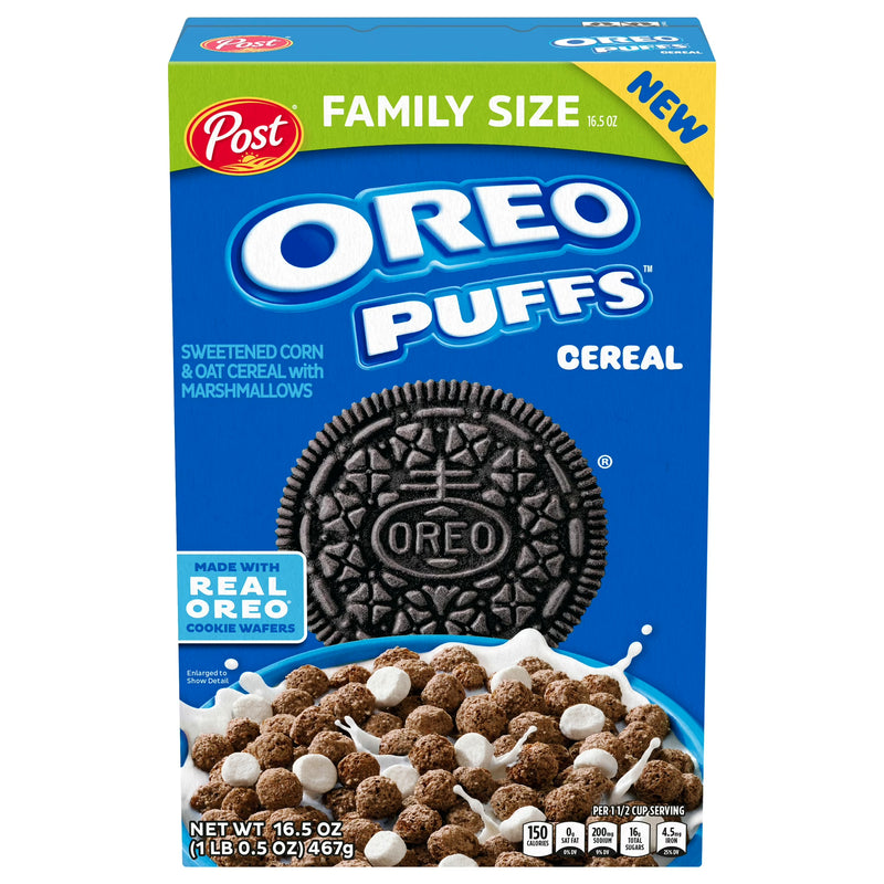 Post OREO PUFFS™ Cereal, Crunchy 16.5 oz box