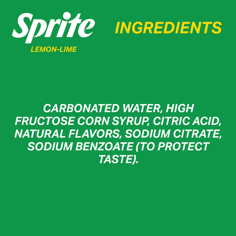 Sprite Lemon-Lime Caffeine Free Soda Pop Cans, 12 fl oz, 24 Pack