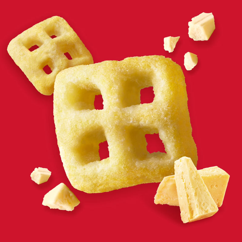 Cheez-It Crunch Sharp White Cheddar Cheesy Baked Snacks, Lunch Snacks, 6.5 oz