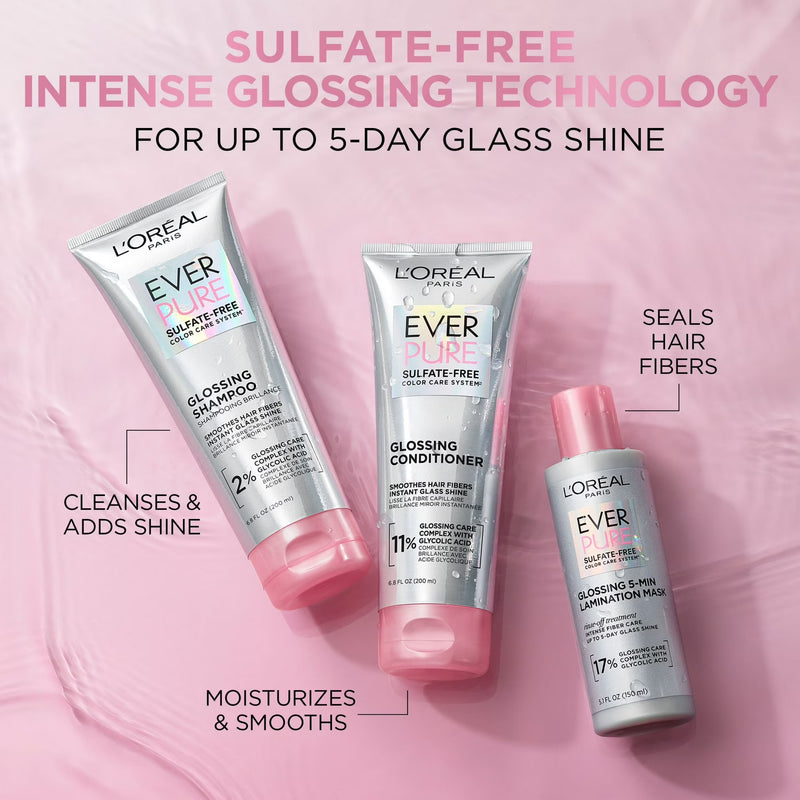 L'Oreal Paris EverPure Glossing Mirror Shine Mask, 5.1 fl oz