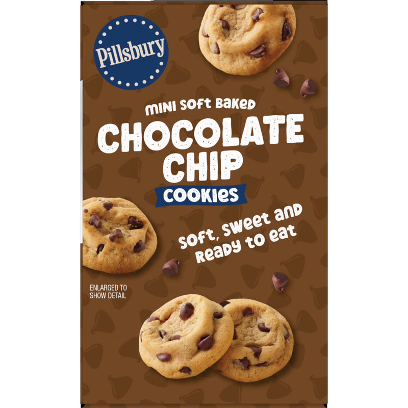 Pillsbury Chocolate Chip Mini Soft Baked Cookies (10 Pouches)