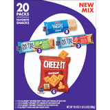 Kellogg's Variety Pack Chewy Assorted Snacks, Ready-to-Eat, Lunch Snacks, 19.9 oz, 20 Count