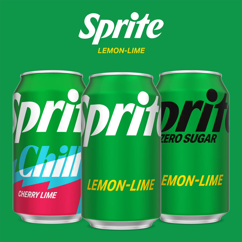 Sprite Lemon-Lime Caffeine Free Soda Pop Cans, 12 fl oz, 24 Pack