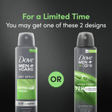 Dove Men+Care Extra Fresh Long Lasting Antiperspirant Deodorant Dry Spray, Citrus, 3.8 oz