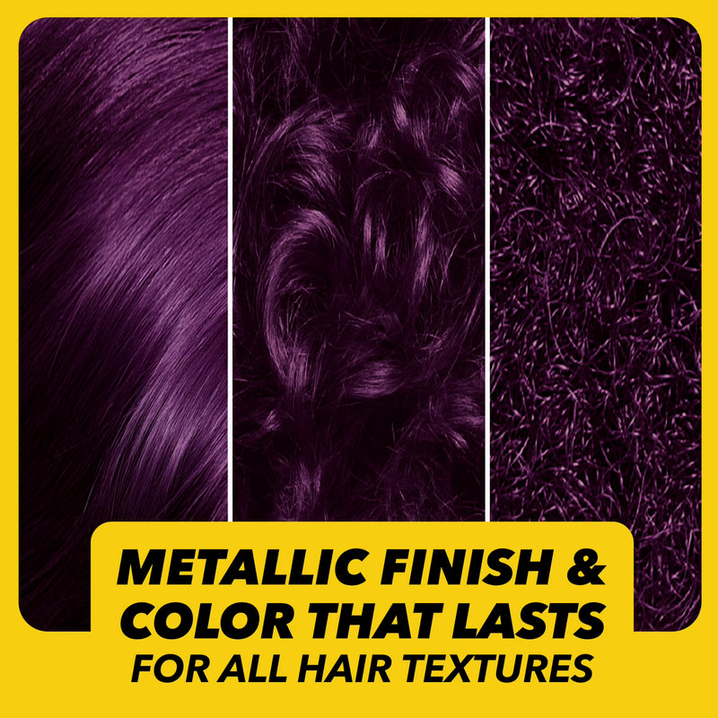got2b Metallics Permanent Hair Dye, M69 Amethyst Chrome, Hair Color for Women & Men, 1 Kit