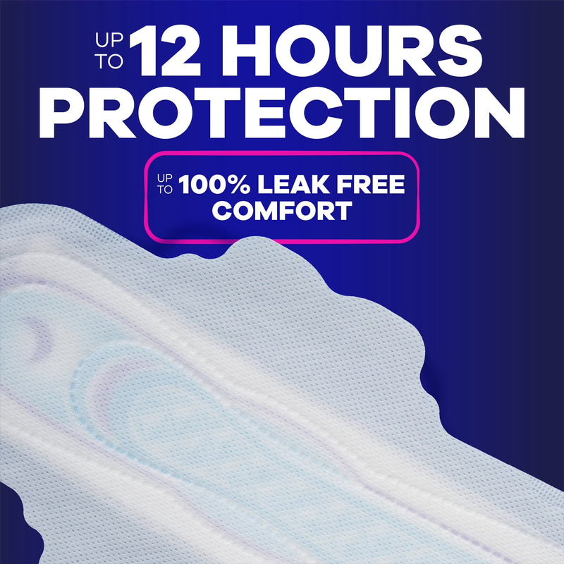 Always Ultra Thin Overnight Pads with Wings, Size 5, Extra Heavy Overnight, 46 Count