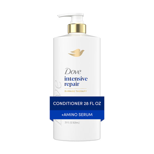 Dove Conditioner for Damaged Hair Intensive Repair with Bio-Protein Care Technology and Amino Serum, 28 Fl Oz