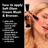 e.l.f. Soft Glam Cream Bronzer, Fair, 0.33 oz