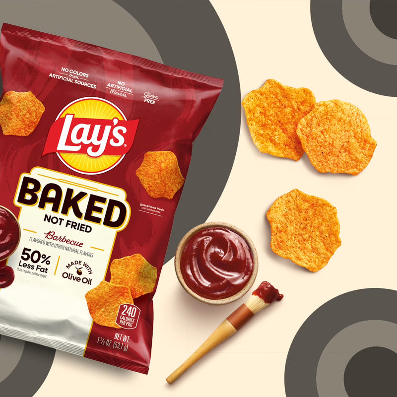 Frito-Lay Baked and Popped Mix Variety pack Snack Chips, 18 Count Multipack