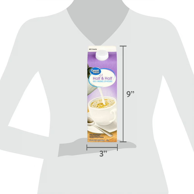 Great Value Half & Half, 32 fl oz