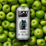 Lucky Energy Sugar Free Energy Drinks 16 fl oz Can, OG Luck with Maca, Ginseng, Taurine, Beta-Alanine, 200mg Caffeine, Zero Calories