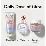 Olay Super Facial Cleanser – Advanced Deep Clean & Hydrating Formula for All Skin Types, Gently Removes Impurities and Makeup, Enhances Moisture Balance, Promotes Radiant and Smooth Skin, 6.7 oz