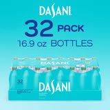 Dasani Purified Water Bottles, 16.9 fl oz, 32 Pack