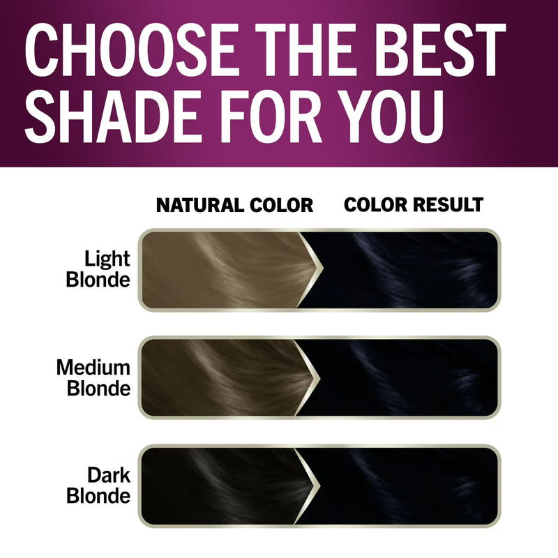Schwarzkopf Keratin Hair Dye 1.1 Midnight Black, Permanent Hair Color, 1 Use