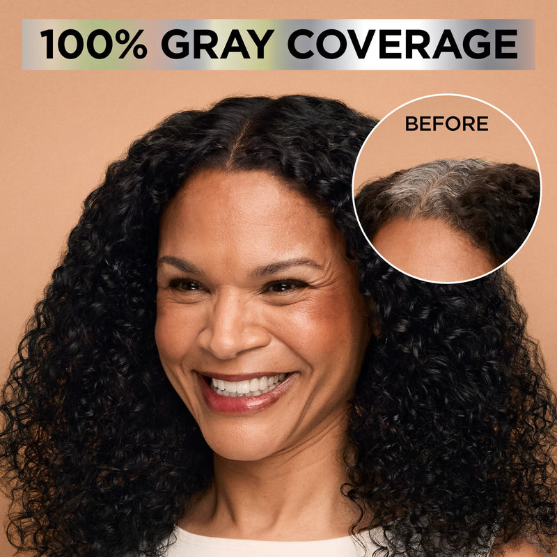Garnier Nutrisse 0% Ammonia Glossy Curl Nourishing Permanent Hair Color Kit, CR4 Dark Brown, 1 Kit