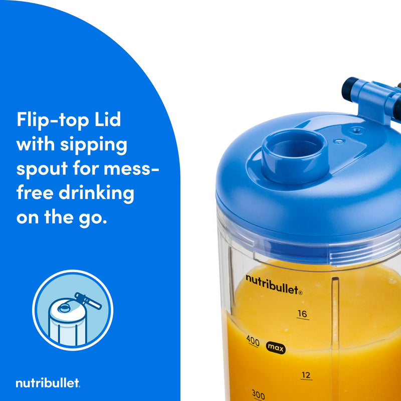 nutribullet Flex portable blender NBPB10200BB, Sapphire Blue, 20oz