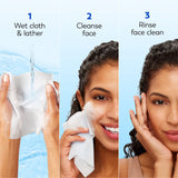Olay Daily Facials Deeply Purifying Cleansing Cloths, Gentle Makeup Remover, Fragrance-Free, 66 Count
