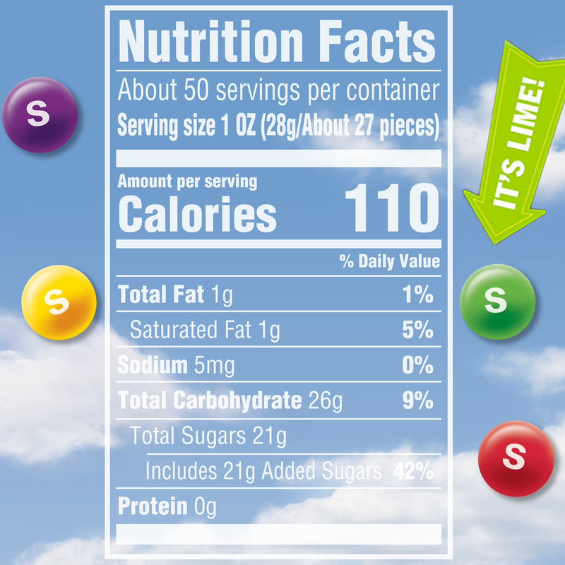 Skittles Original Chewy Candy Party Size, 50 oz Bag