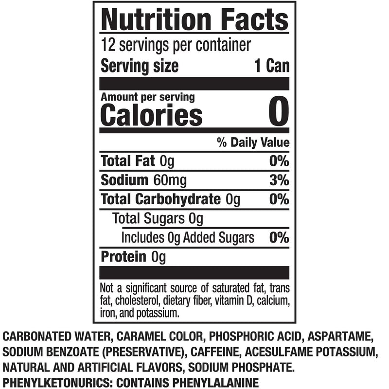 Dr Pepper Zero Sugar Soda Pop, 12 fl oz, 12 Pack Cans