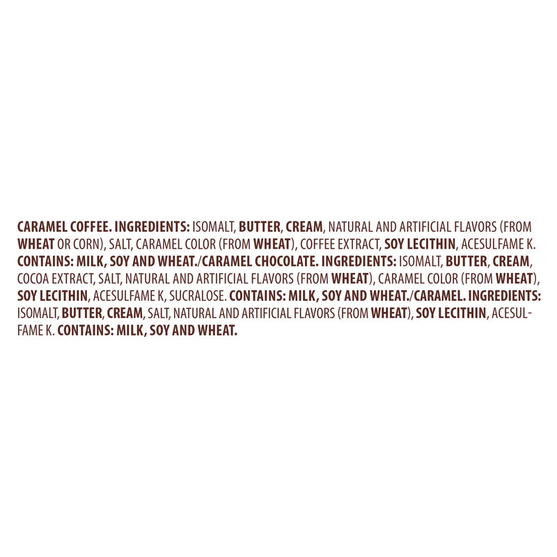 Werthers Original Hard Sugar Free Assorted Flavors, Caramel Coffee, Caramel Chocalate, Caramel Candy 7.7 oz