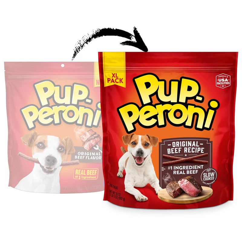 Pup Peroni Original Beef Recipe Dog Treats, 35 oz Bag