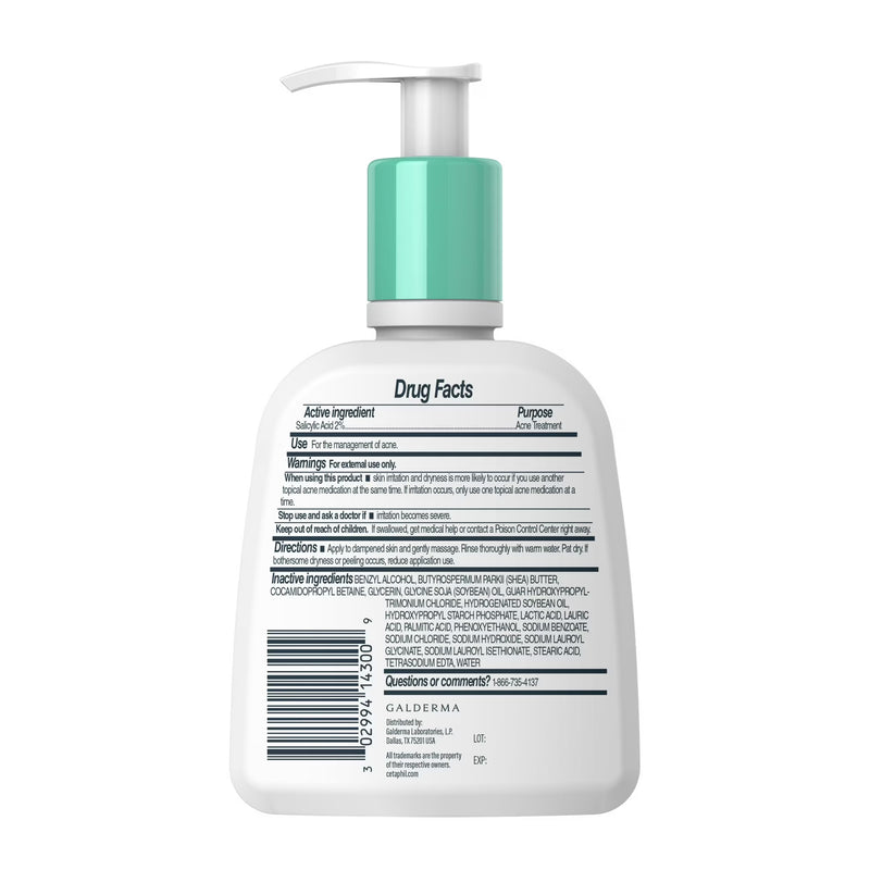 Cetaphil Gentle Clear Pore Clearing Acne Cleanser for Sensitive, Acne-Prone Skin, 8 fl oz
