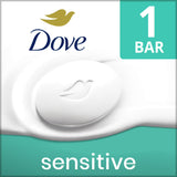 Dove Beauty Bar Soap for Women Sensitive Skin Fragrance Free and Hypoallergenic, 2.6 oz