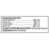Ol' Roy Natural Beef Dry Rib Bone Chew for Dogs, 1 Count
