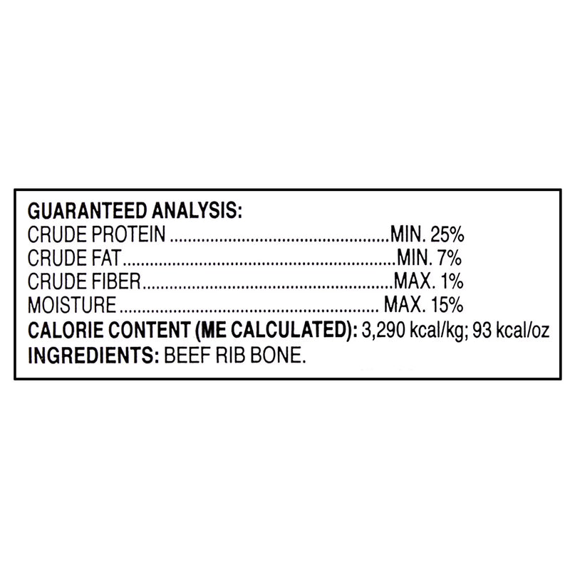 Ol' Roy Natural Beef Dry Rib Bone Chew for Dogs, 1 Count