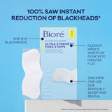 Biore Witch Hazel Ultra Deep Cleansing Blackhead Remover Pore and Nose Strips for Skin Care, 6 ct