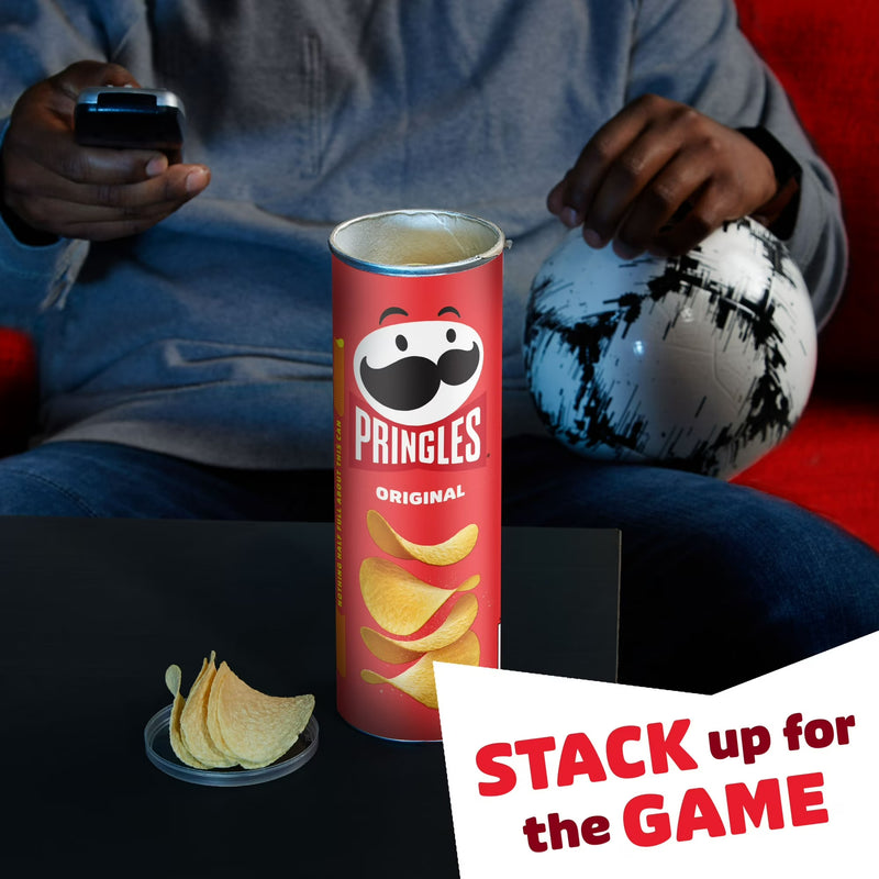 Pringles Original Potato Crisps Chips, Lunch Snacks, 5.2 oz Canister