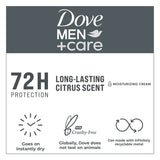 Dove Men+Care Extra Fresh Long Lasting Antiperspirant Deodorant Dry Spray, Citrus, 3.8 oz