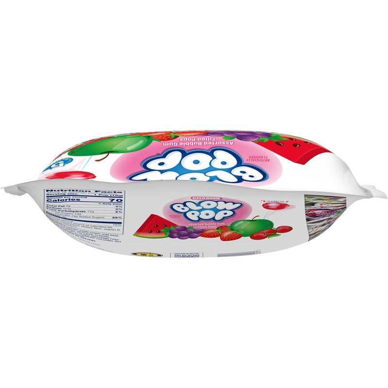 Charms Blow Pops, Assorted Flavored Gluten Free Lollipops, 10.4 oz