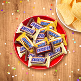 Snickers Fun Size Football Chocolate Bars Variety Pack, Party Size - 24.02 oz Candy Bag