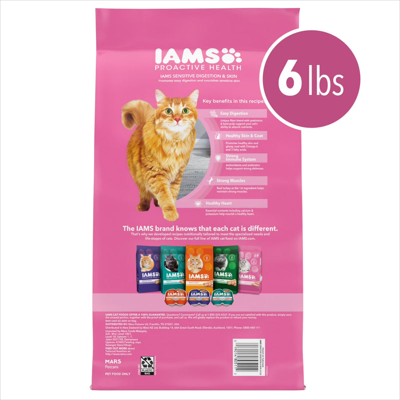Iams Proactive Health Turkey Dry Cat Food, 6 Lb Bag