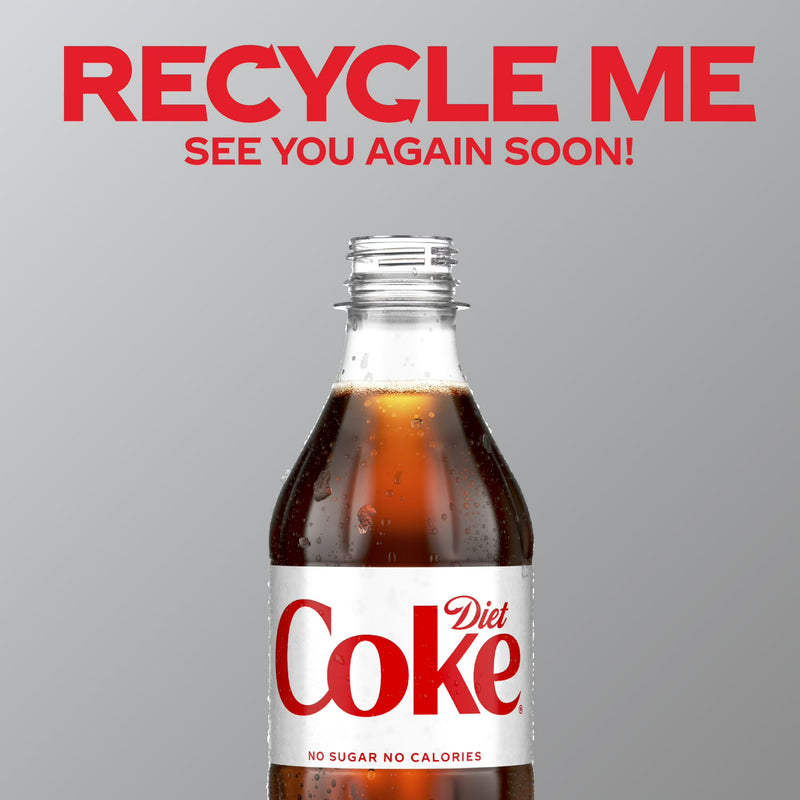 Diet Coke Soda Pop Bottles, 16.9 fl oz, 6 Pack