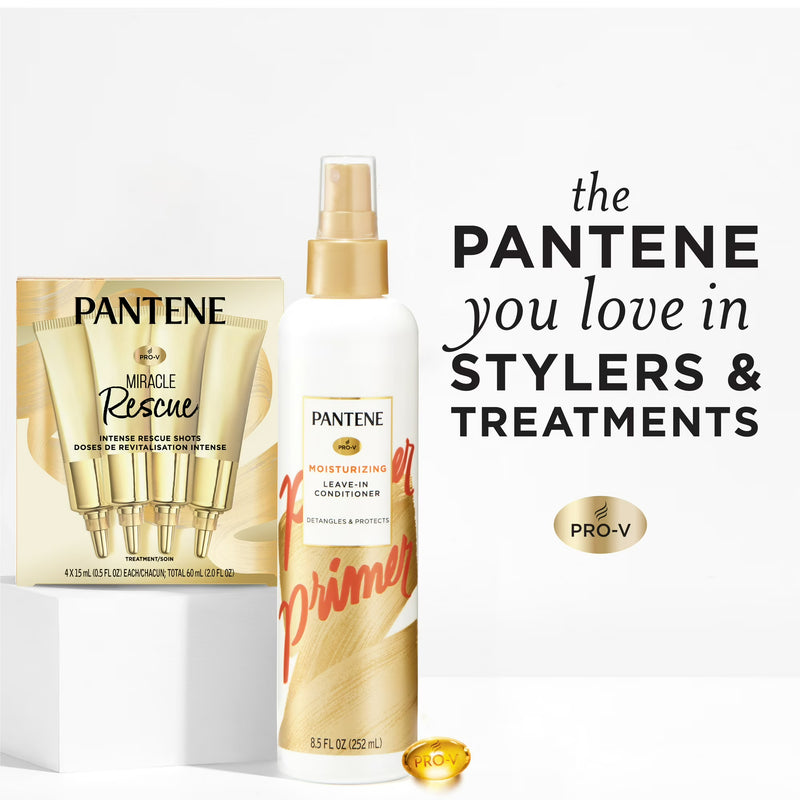 Pantene Intense Rescue Shots, Targets Extreme Damage, Nourishes & Helps Prevent Split Ends, Protects Hair Bonds, 2.0 oz