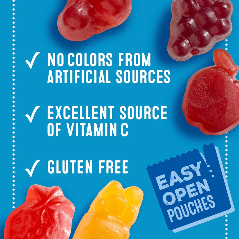 Mott's Berry and Assorted Fruit Flavored Snacks, Gluten Free, Value Pack, 22 Count, 17.6 oz