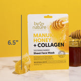 By Nature Skincare from New Zealand Manuka Honey And Collagen Sheet Face Mask to Nourish and Rejuvenate All Skin Types