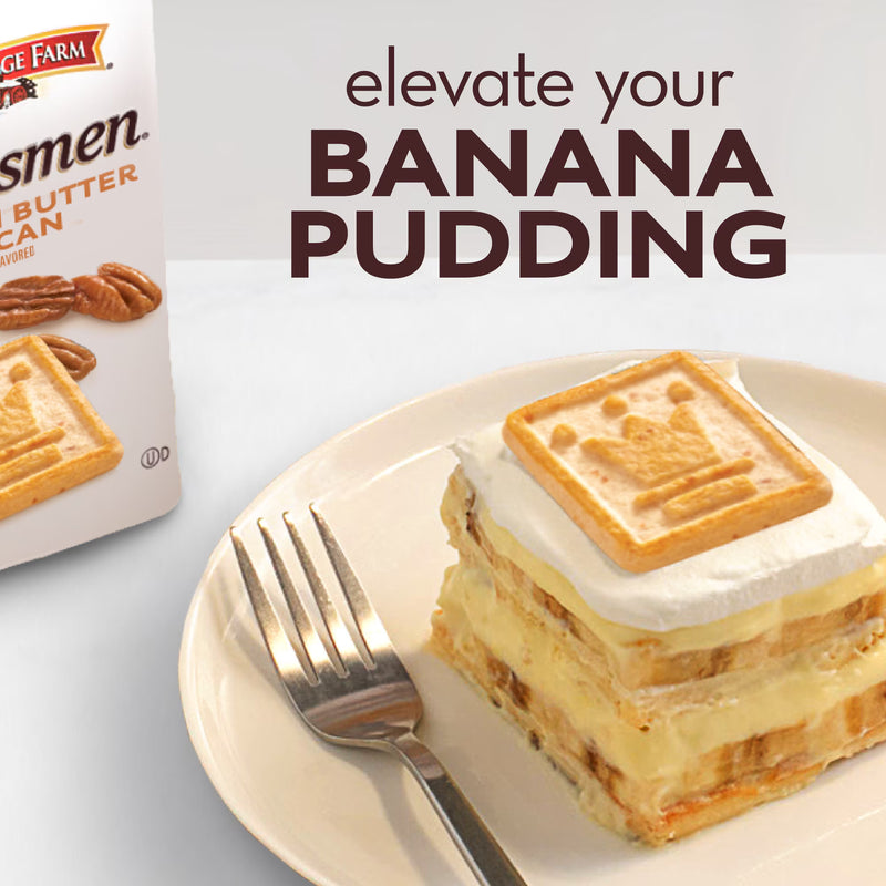 Pepperidge Farm Chessmen Brown Butter Pecan Flavored Cookies, 7.25 oz Bag