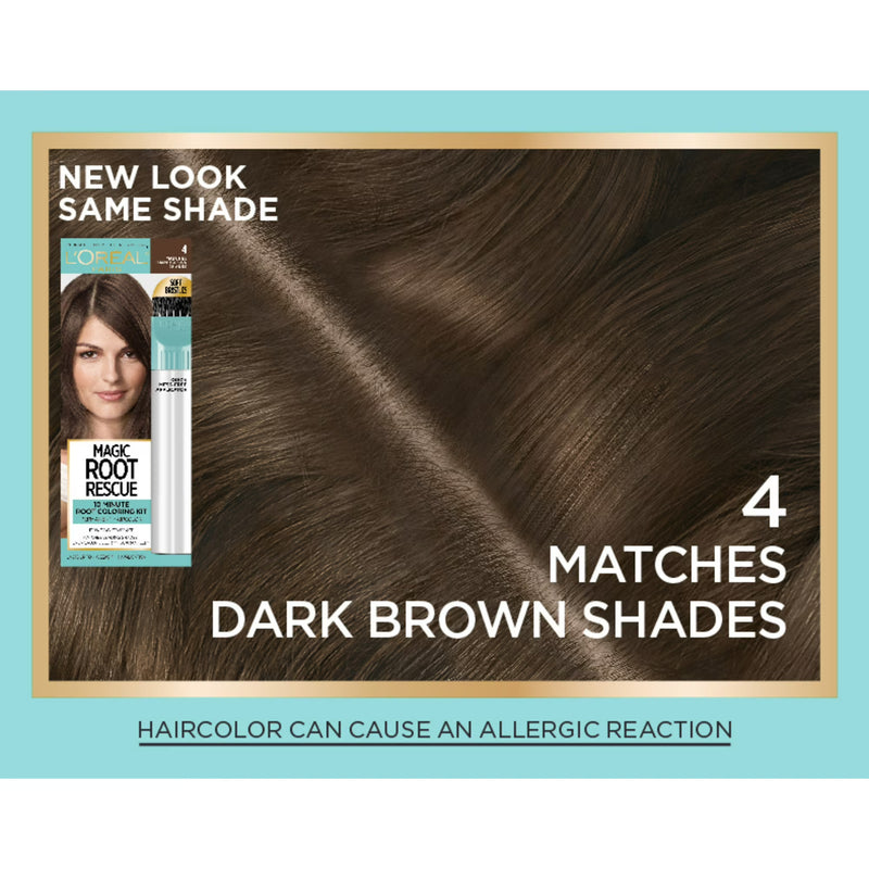 L'Oreal Paris Magic Root Rescue 10 Minute Root Hair Coloring Kit, 2 Black, 1 kit