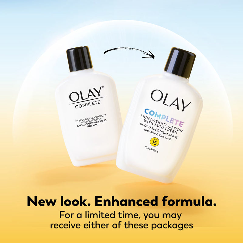 Olay Skin Care Complete Daily Face Lotion for Sensitive Skin, SPF 15 Sun Protection, 6 oz