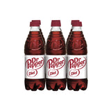 Diet Dr Pepper Soda Pop, 16.9 fl oz, 6 Pack Bottles