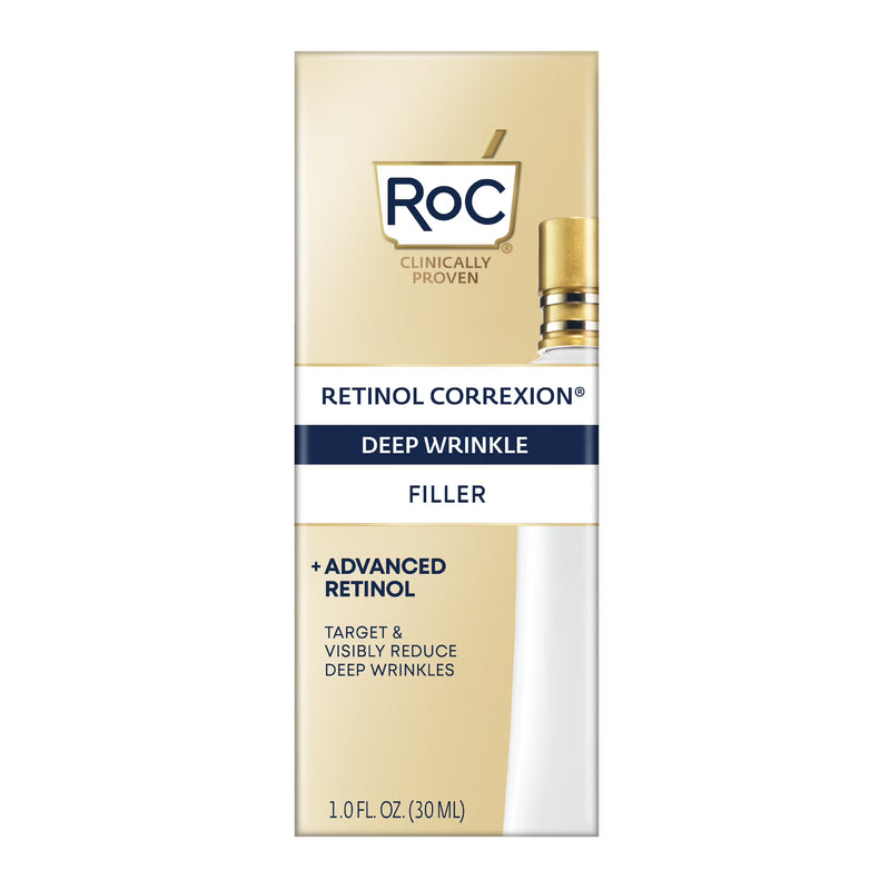 RoC Retinol Correxion Deep Wrinkle Filler for Fine Lines and Anti-Aging, 1.0 fl oz