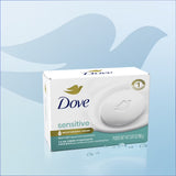 Dove Beauty Bar Women's Bath Soap Sensitive, 3.75 oz 8 Bars